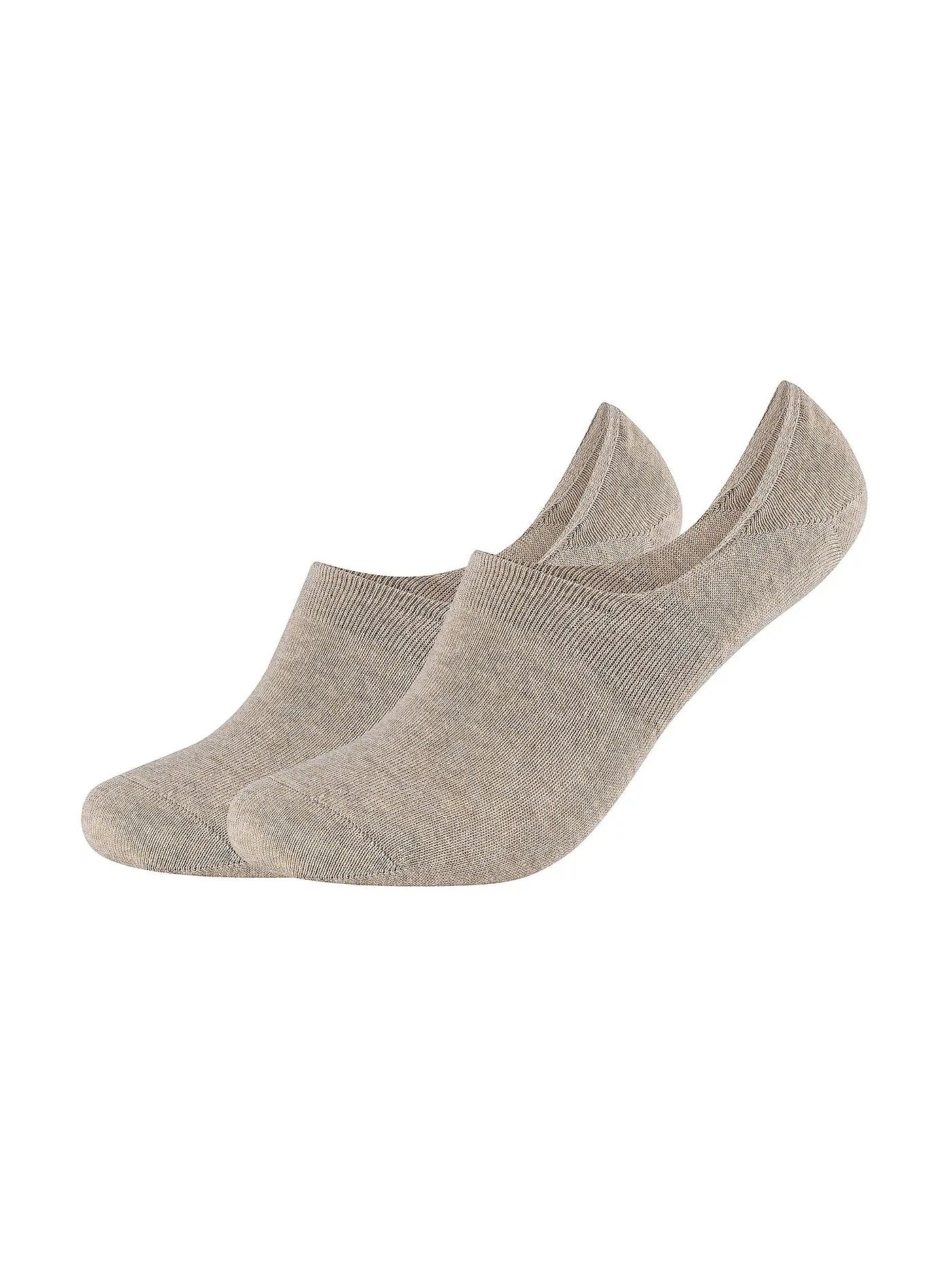 CAMANO | Füsslinge 2er Pkg COMFORT INVISIBLE sand melange | 